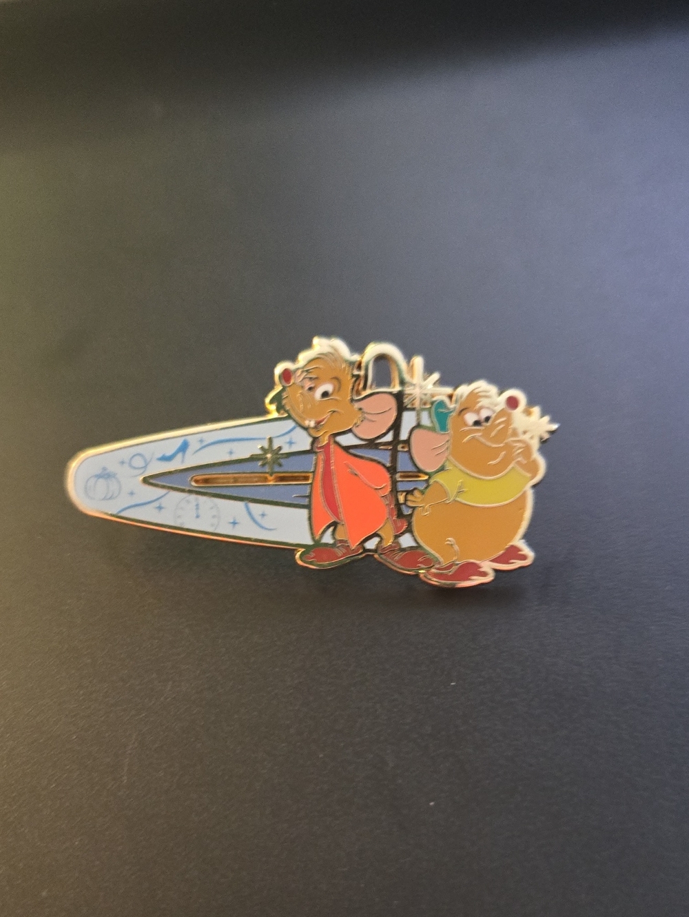 Disney Princess Sidekicks Hair Clips Mystery BoxLunch Pin - GUS AND JAQ